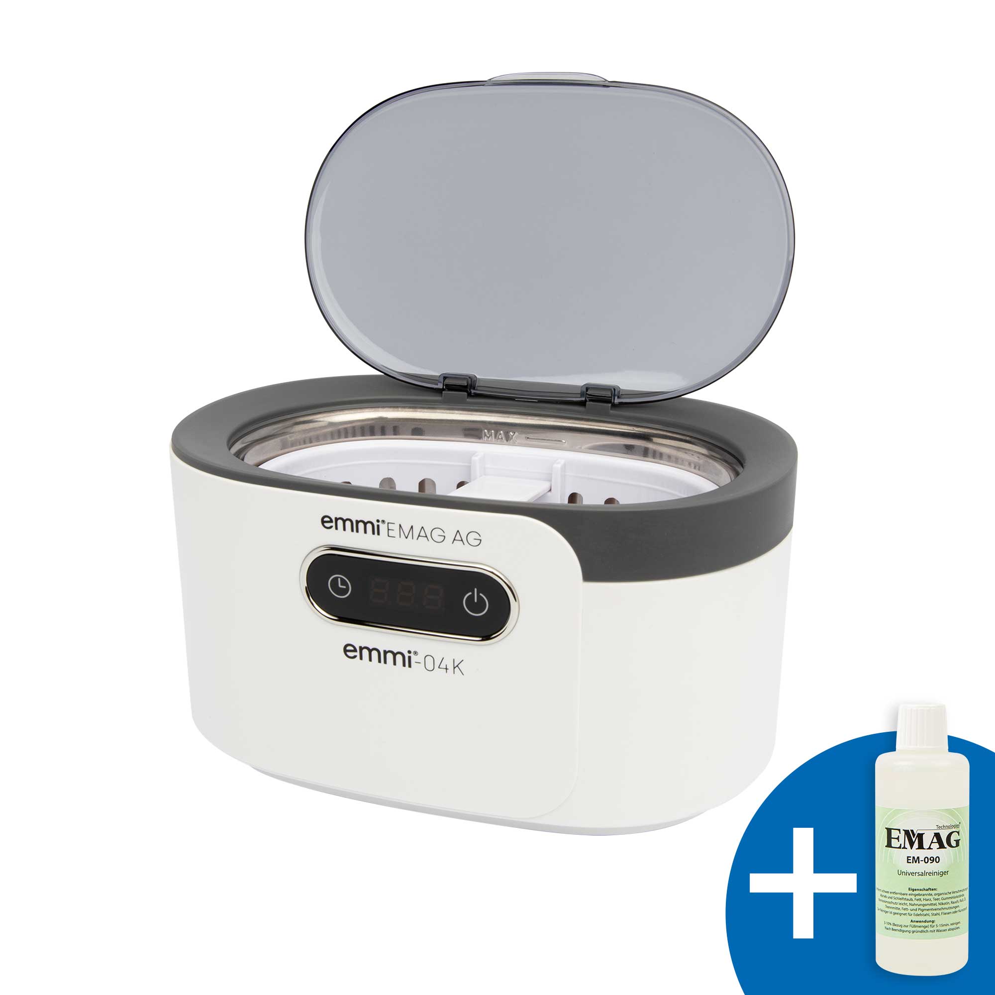 Emmi-04K ultrasonic cleaner with stainless steel tank