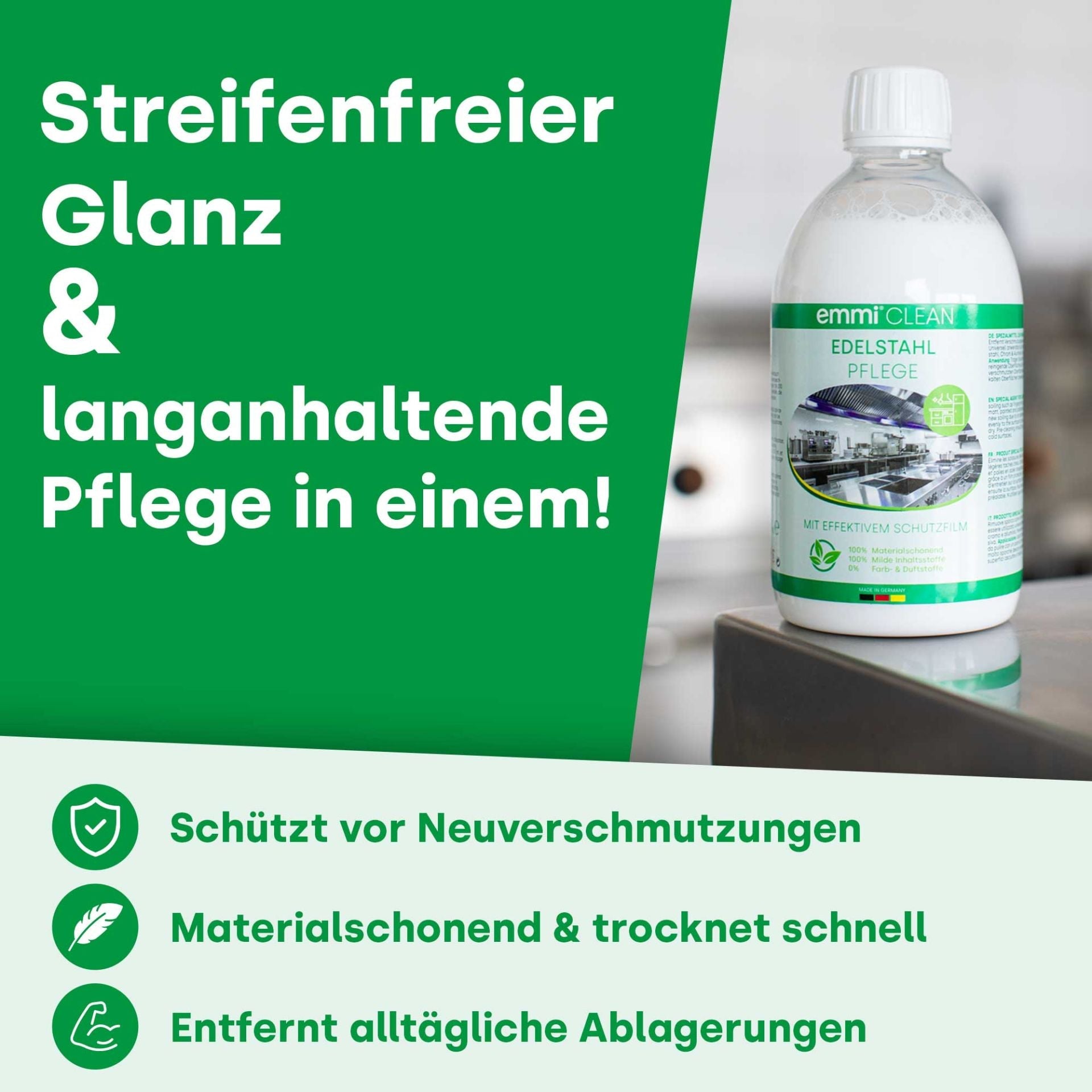 Limpiador y cuidado de acero inoxidable 500 ml