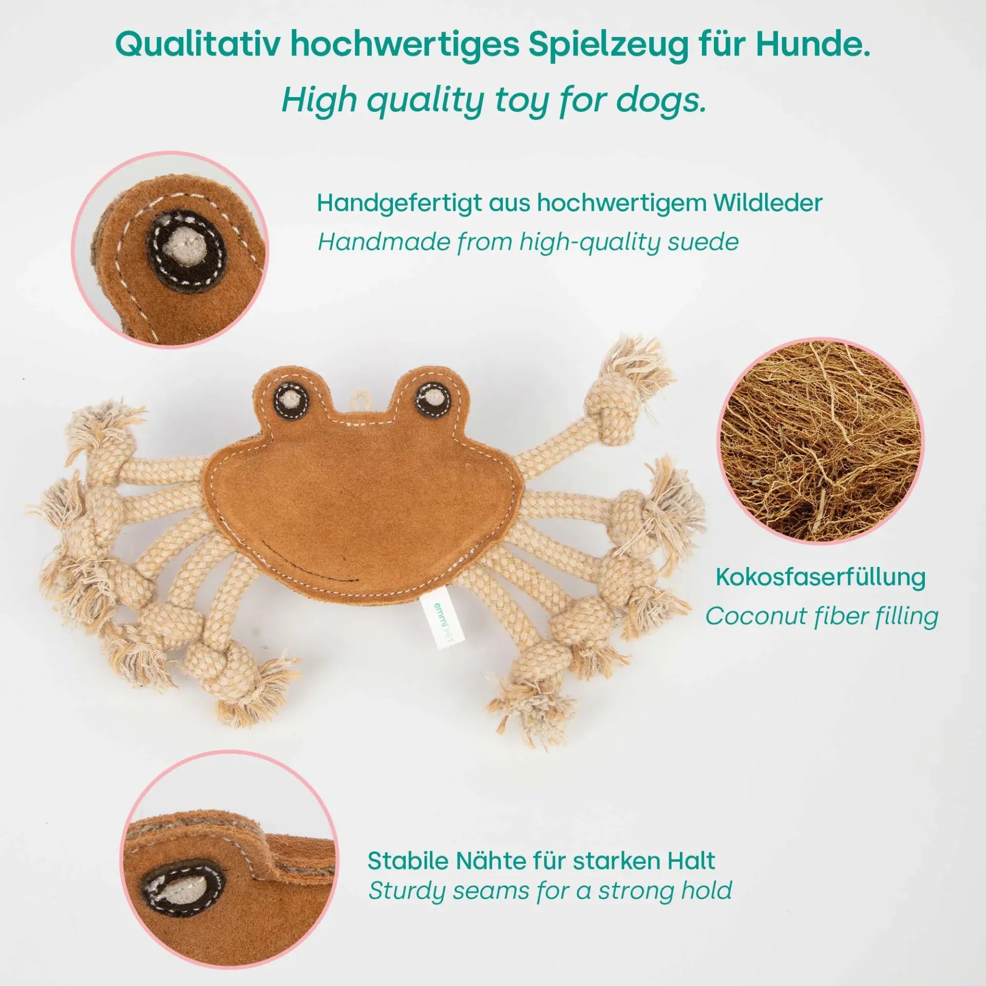 Zerrspielzeug Krabbe
