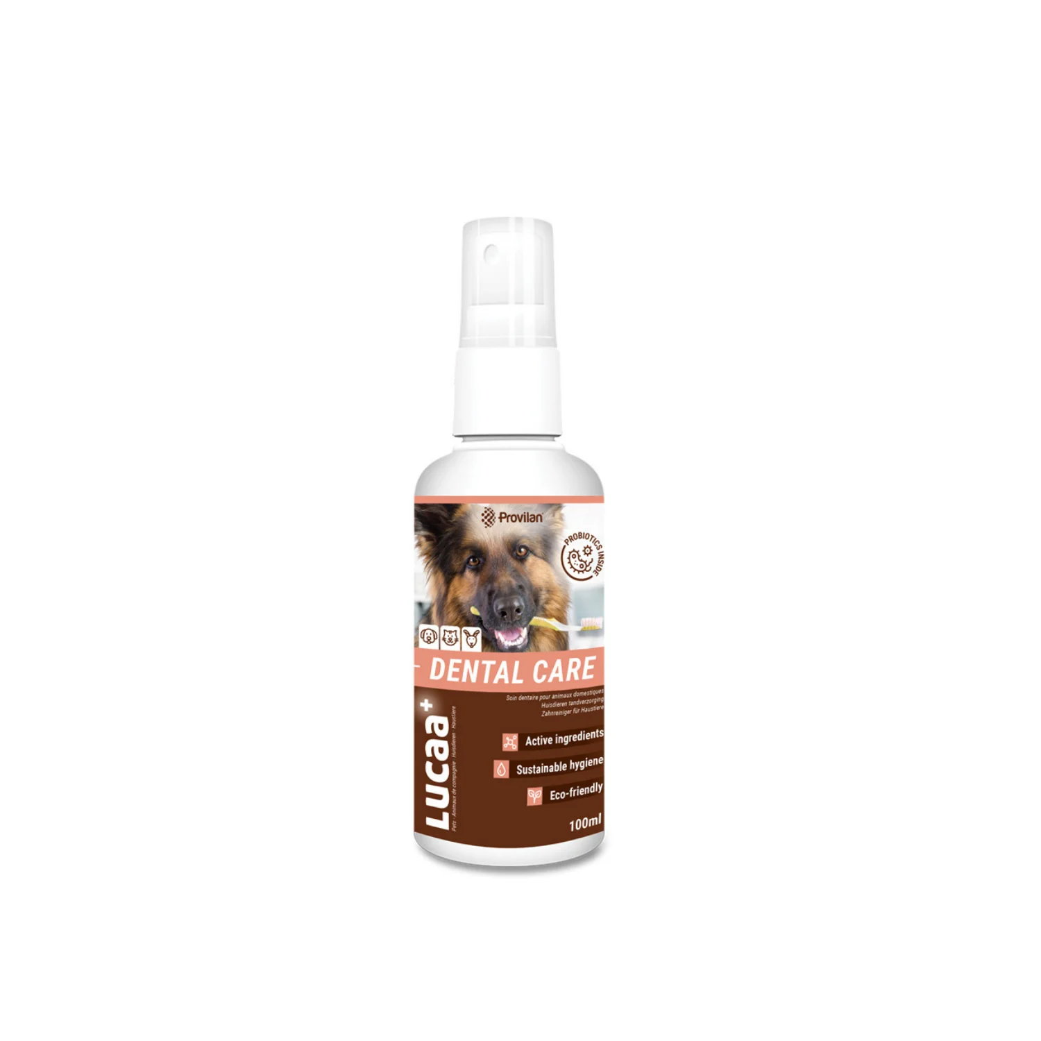 Lucaa+ Detergente organico per denti di animali domestici 100ml