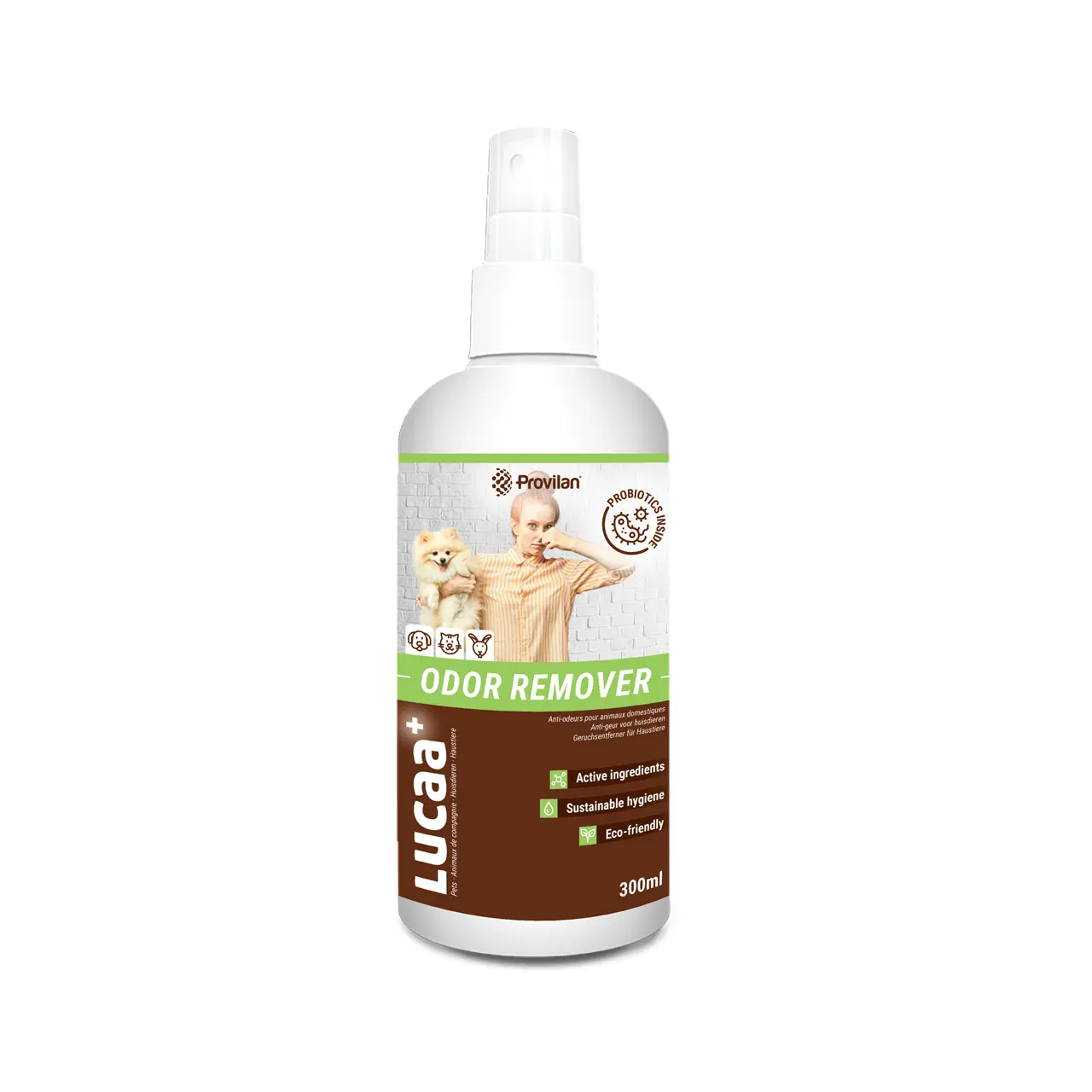 Lucaa+ Rimuovi odori per animali domestici 300 ml