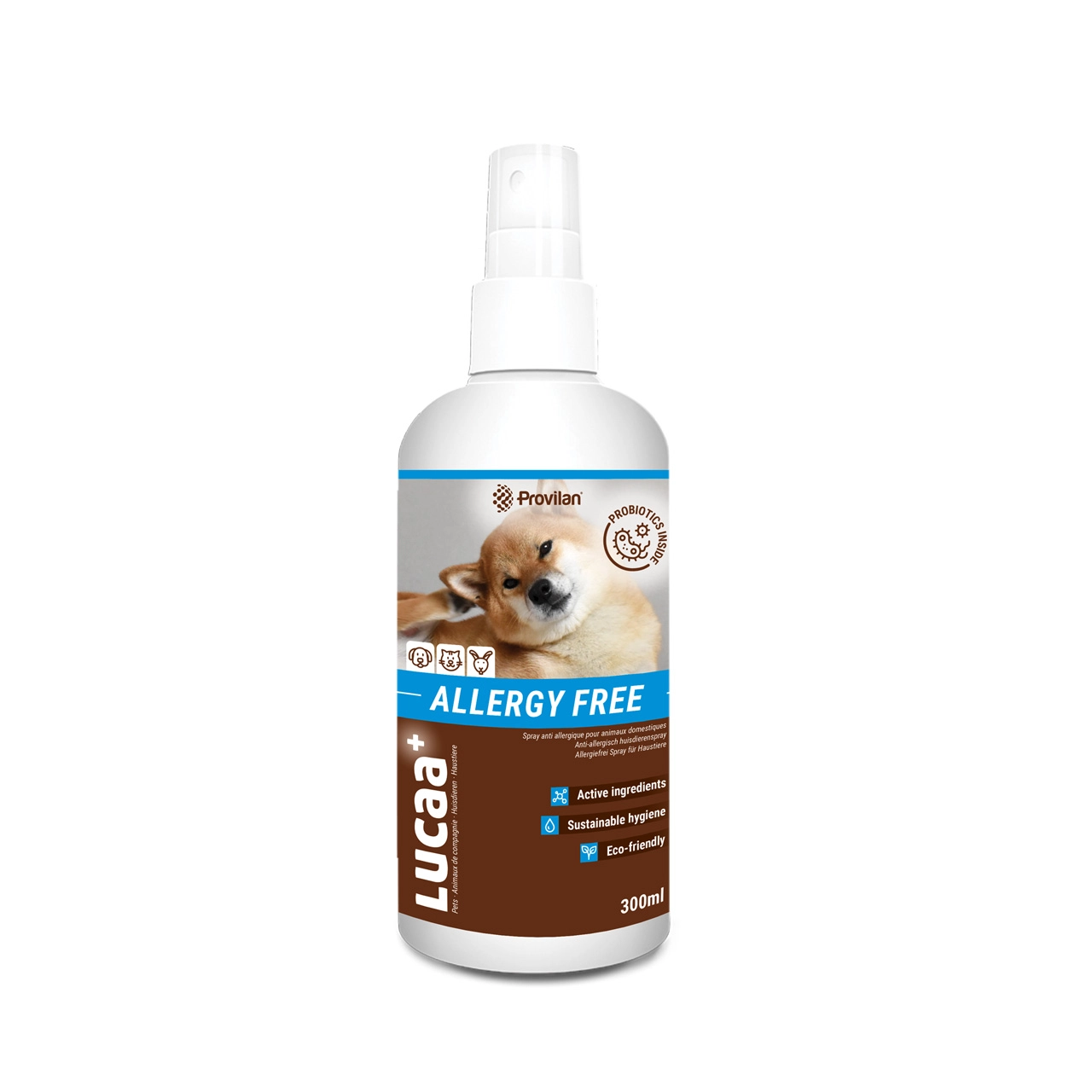 Lucaa+ Spray antiallergico per animali domestici 300ml